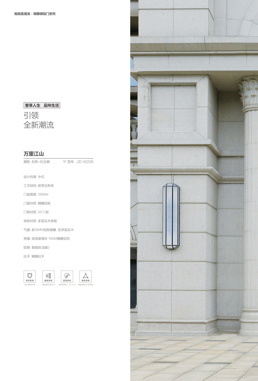 军强铸铝门图片